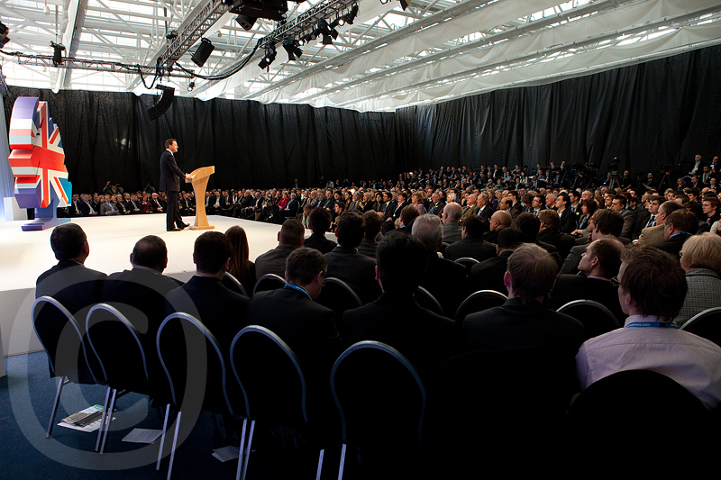 David Cameron and audience