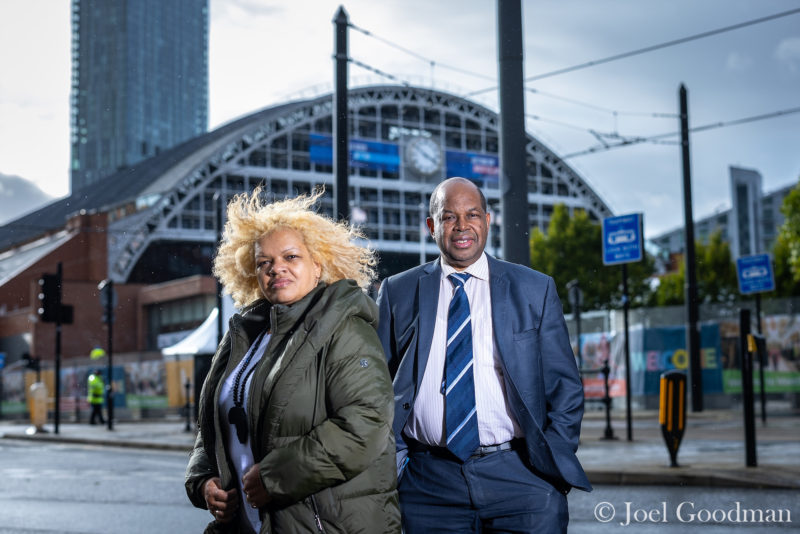 Windrush campaigners JULIA DAVIDSON (58 from Peterborough) and ANTHONY BROWN (60 from Wigan) were refused entry to the Conservative Party conferences , even though they had correctly paid for and accredited to be there